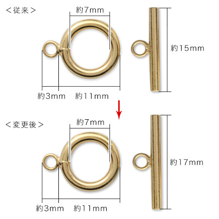 チャームブレスNo.1(IR210) ゴールド