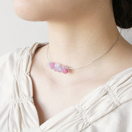 Wire-necklace small dimum color