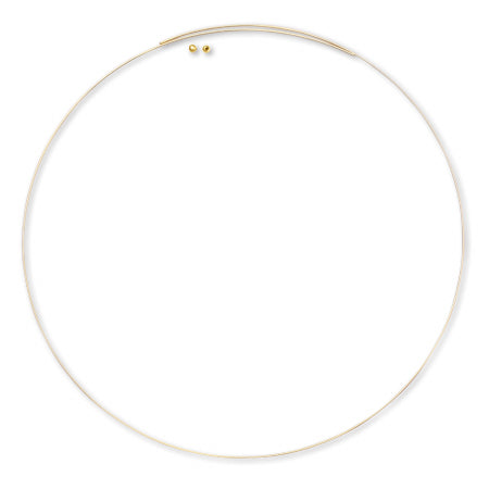 Wire necklace small size gold