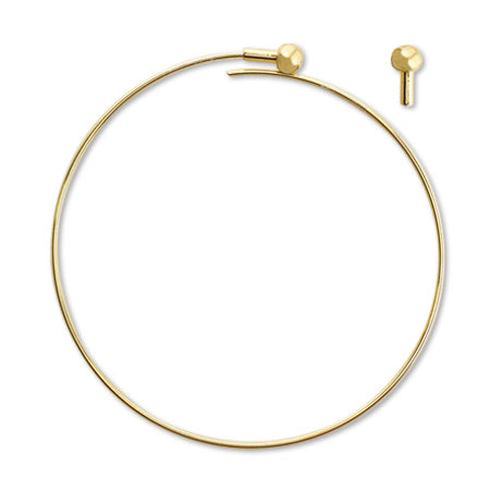 Wire bracelet thick gold