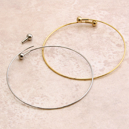 Wire bracelet thick gold