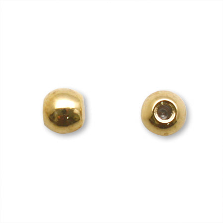 Coil ring ball catch gold