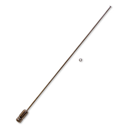 Hat pin with crushed beads black