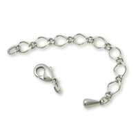 Lobster adjuster set rhodium color