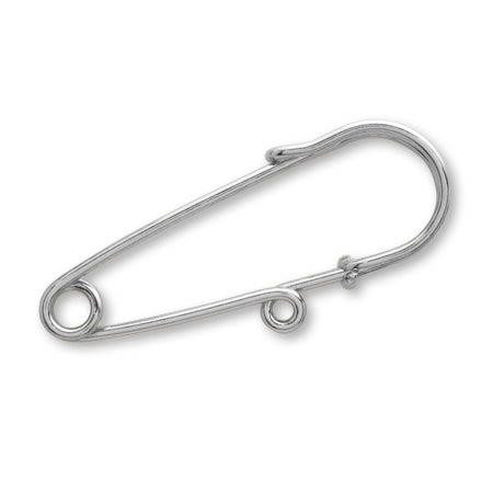 Middle volume Kabuto pin 1 ring rhodium color