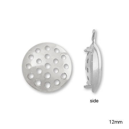 Pendant with 1 shower ring rhodium color