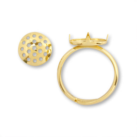 リング台 シャワー ゴールド