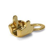 Chain end 1 strand gold