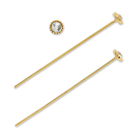 Design pin rhinestone crystal/G