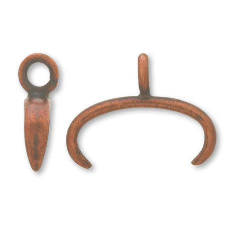 Oval Vatican with ring, antique bronze