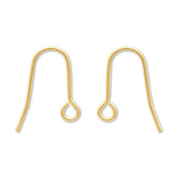 Stainless steel U-shaped earrings matte gold