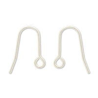 Stainless steel U-shaped earrings matte silver