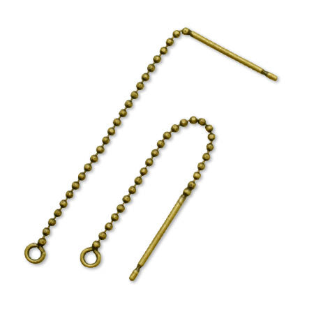 アメリカンピアス ボールチェーン 金古美