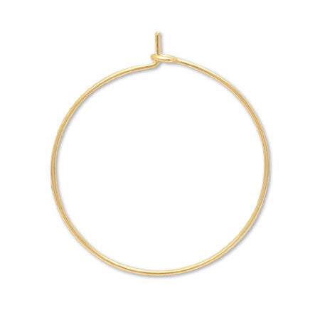 ピアス ワイヤーフープNo.1 ゴールド