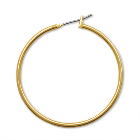 Earrings Titanium Hoop No.3 Gold