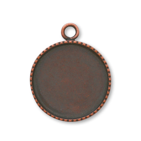 ミール皿カン付(丸) 銅古美