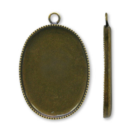 ミール皿カン付(楕円) 金古美