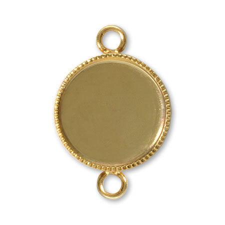 ミール皿 2カン付(丸) ゴールド