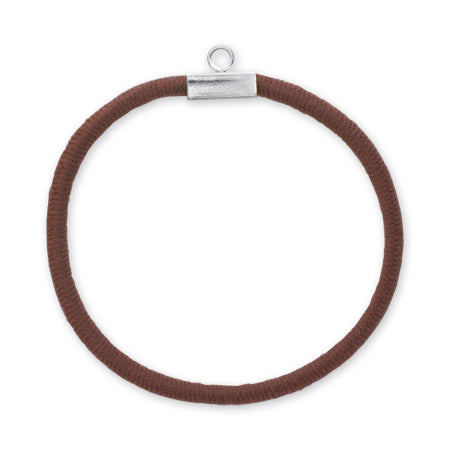 Hair fittings with hair elastic ring brown/RC