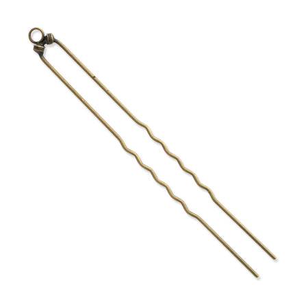 ヘア金具 かんざし 1カン付 96mm 金古美