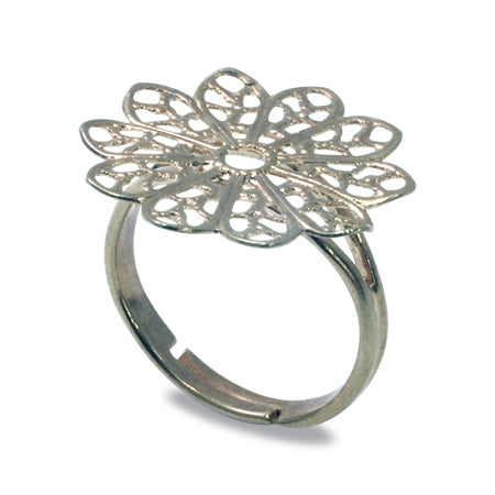 Ring stand scissors flower