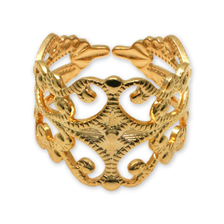 Ring stand Scarf wide gold