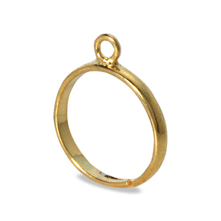 Ring stand with pinky ring gold