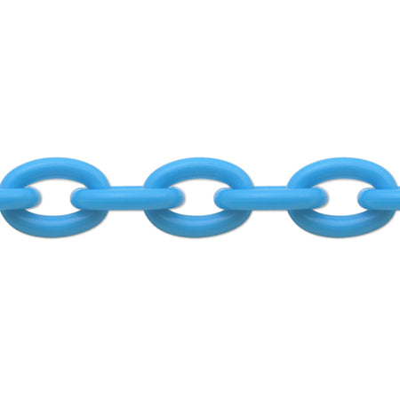 Plastic chain K-2 light blue