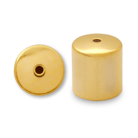 Cylindrical cap gold