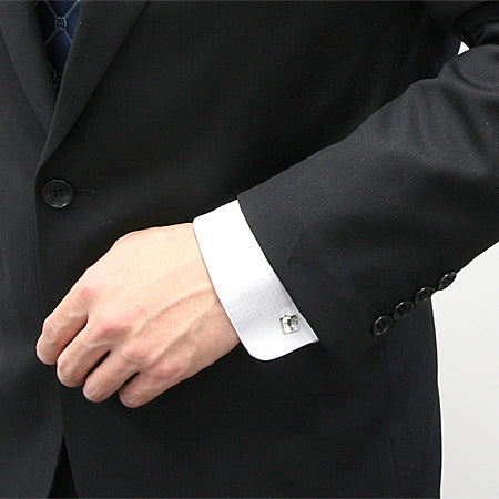 カフス 丸皿 ブラック