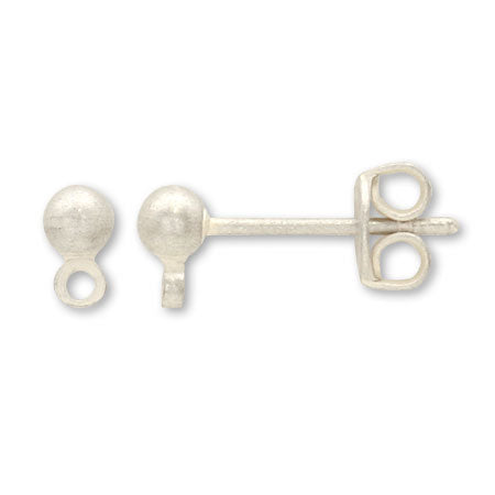 Matte silver with Earrings