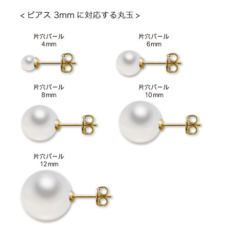 ピアス 芯立 ロジウムカラー