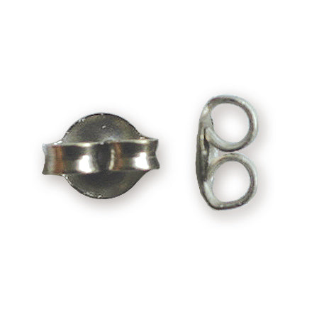 Earrings titanium catch fabric