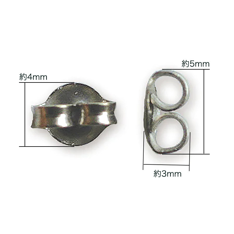Earrings titanium catch fabric