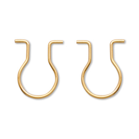 Non-pierced earrings gold