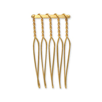 Hair fittings 5 comb gold