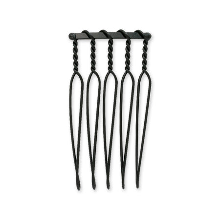 Hair fittings 5 combs black