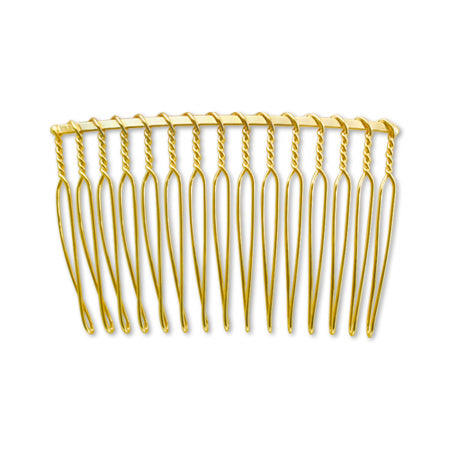 ヘア金具 コーム15山 ゴールド