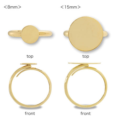 Ring stand round plate black