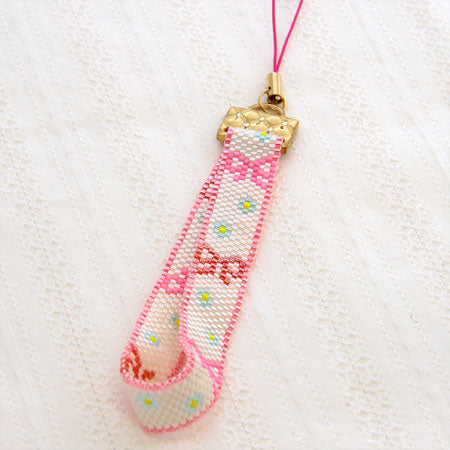 ステッチ金具 ストラップ用 石付 ゴールド