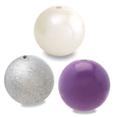 Resin pearl round