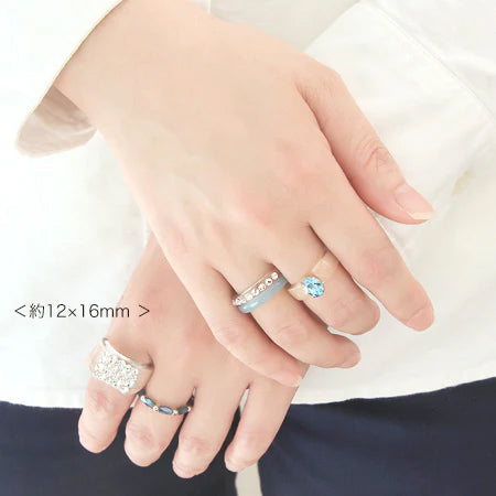 Ring base resin for pasting, clear gray