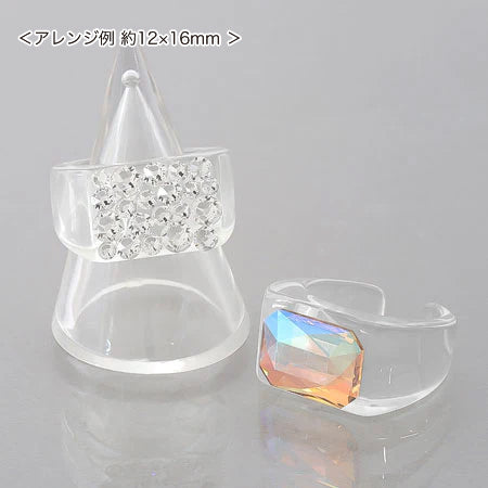 Ring base resin for pasting, clear gray