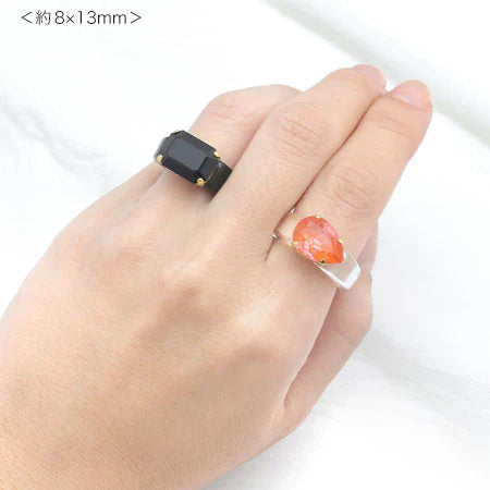 Ring base resin for pasting, clear gray