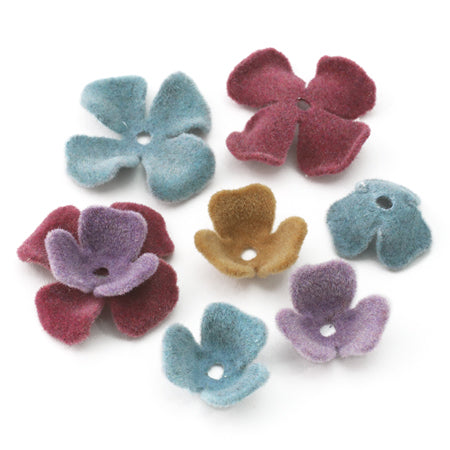 フロッキーパーツ 4弁花 キャメル【アウトレット】