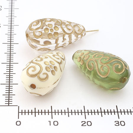 Acrylic German Drop Flower Ivy Green/G