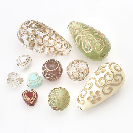 Acrylic German Maru Flower Ivy Green/G