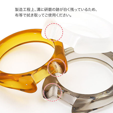 リング台 樹脂 石座用 No.2 クリアブラウン