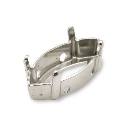 Rhodium color for stone seat