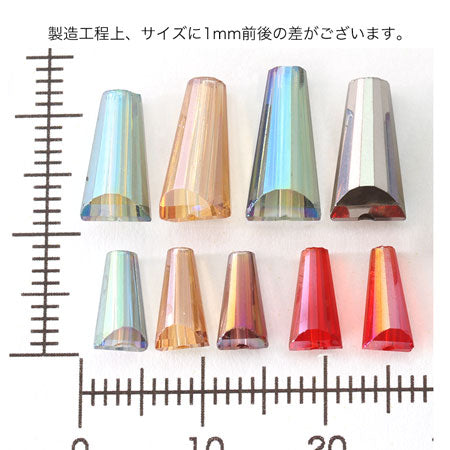 ガラスカットビーズ タワー クリスタルゴールド